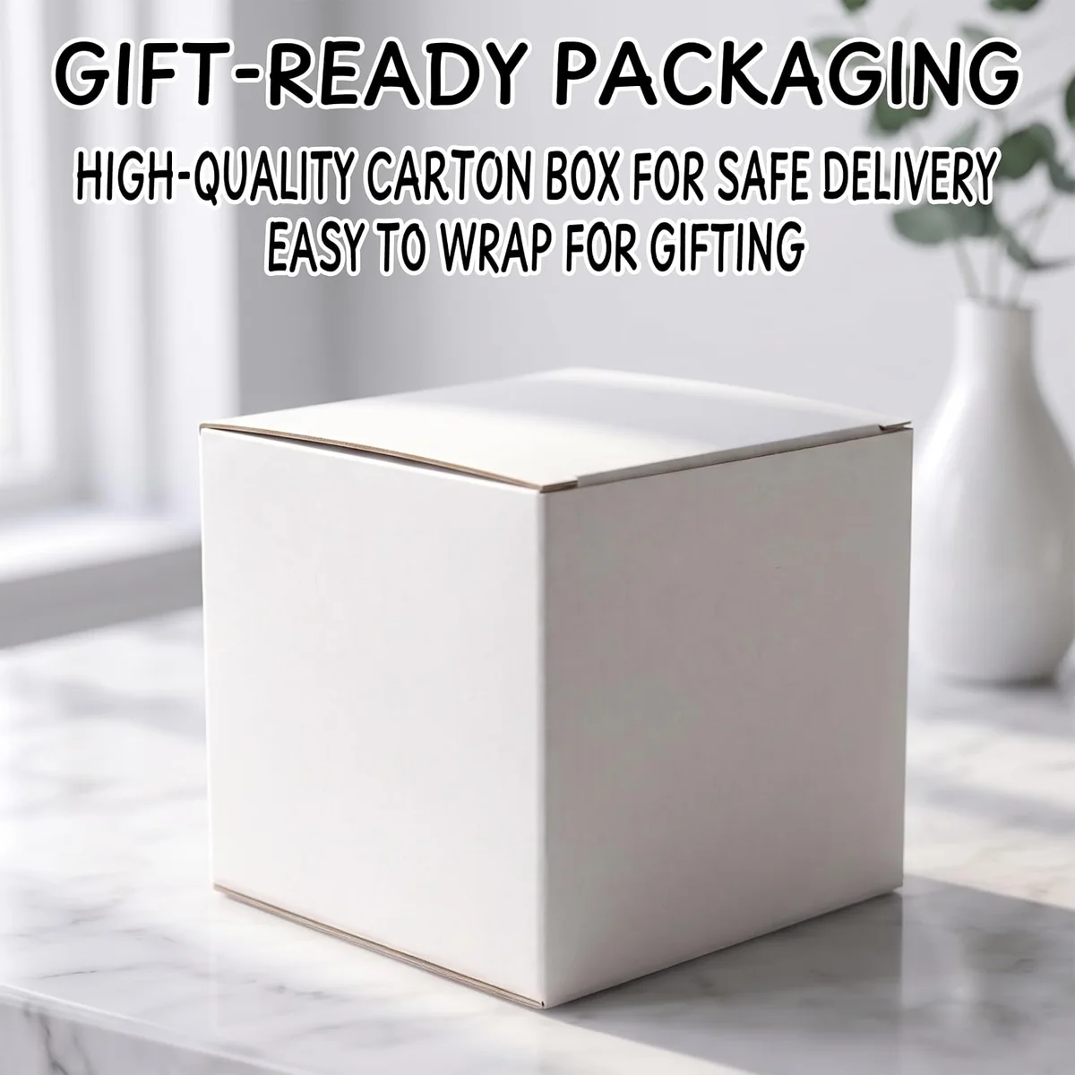 Packaging: the gift-ready carton.